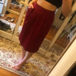 Vintage Evan Picone red pencil skirt